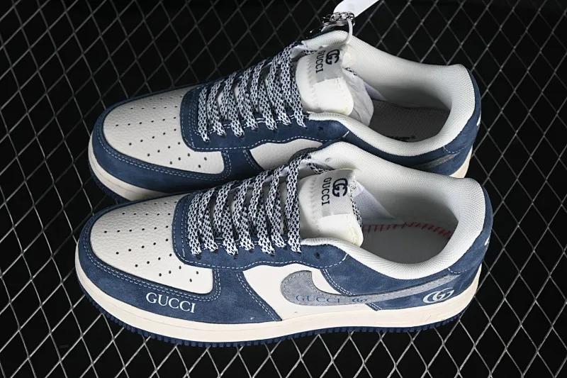 All categories Nk Air Force 1 Air Force series Nk Air Force 1 Low Air Force low-top Nike Air Force 1'07 Low Navy blue and white Air Force 1 low-top casual sneakers XL1979-139